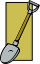 shovel vector illustration