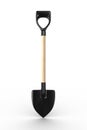 Shovel on white background. garden tool Royalty Free Stock Photo