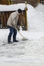 Shovelling the snow