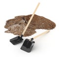 Shovels and sand Royalty Free Stock Photo