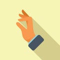 Show finger icon flat vector. Hold gesture Royalty Free Stock Photo