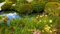 A show garden at the Chelsea Flower Show Royalty Free Stock Photo