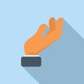 Show gesture icon flat vector. Finger hold Royalty Free Stock Photo