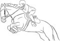 Show Jumping Horse Vector