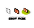 Show more icon in different style