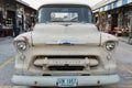 Show old chevrolet truck at Night market, Srinakarin road, Thailand Royalty Free Stock Photo