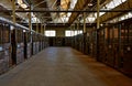 The show is Over - Empty Horse Barns at the Minnesota State Fair Royalty Free Stock Photo