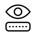 Show Password Icon Vector Symbol Design Illustration