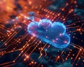 Show quantum computing securing data in the cloud