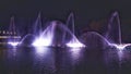 A show of singing fountains on the Southern Bug River in Vinnitsa.