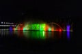 A show of singing fountains on the Southern Bug River in Vinnitsa.