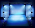 Show in the stage. Vector illustration. Royalty Free Stock Photo