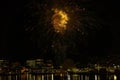 Show-stopping fireworks bursting in the night sky above Wellington, New Zealand