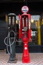 Show vintage fuel dispenser at Night market, Srinakarin road, Thailand