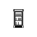 show-window with drinks icon. Element of market icon for mobile concept and web apps. Detailed show-window with drinks icon can be