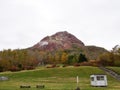 Showa-Shinzan is is a volcanic lava dome in the Shikotsu-Toya Na Royalty Free Stock Photo