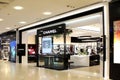 Showcase large store Chanel in the shopping center