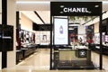 Showcase large store Chanel in the shopping center