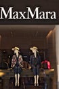 Showcase of the Max Mara store in Via Condotti