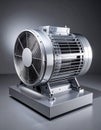 High-Performance Industrial Electric Motor Royalty Free Stock Photo