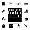 showcase with products icon. market icons universal set for web and mobile Royalty Free Stock Photo