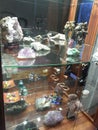 Collection of samples of minerals, stones and crafts made from them