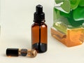 Showcase Your Eco-Friendly Products with a DIY Glass Amber Bottle Flat Lay and Dropper Bottle Presentation