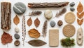 Showcases a harmonious blend of organic materials emphasizing Royalty Free Stock Photo