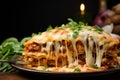 Showcasing the allure of homemade beef lasagna through stunning photography