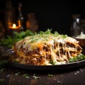 Showcasing the allure of homemade beef lasagna through stunning photography