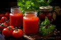 Showcasing Fresh Tomatoes in Traditional Tomato Sauce. Generative By Ai