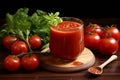 Showcasing Fresh Tomatoes in Traditional Tomato Sauce. Generative By Ai