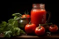 Showcasing Fresh Tomatoes in Traditional Tomato Sauce. Generative By Ai