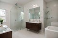 Interior of modern stylish bathroom