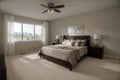 Master Bedroom Interior in New Luxury Home Royalty Free Stock Photo