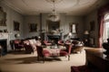 Yorkshire England Interior of a large country manor house or stately home in Yorkshire Royalty Free Stock Photo