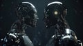 A Showdown Between A Cyber Robot Man Physicist And A Common Man Physicist