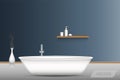 Shower bathtub interior design and decorative art, Vector, Illus