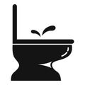 Shower bidet icon, simple style