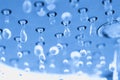 Shower in blue I Royalty Free Stock Photo