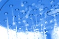 Shower in blue II Royalty Free Stock Photo