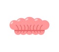 Shower cap isolated. Pink swim hat. Vector illustration.