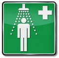 Shower, disinfection and medical shower