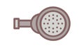 Shower Head Filter Icon for Water Purification and Hygiene, vector design Generative AI Royalty Free Stock Photo