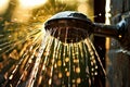 shower head multiple exposure a shower head with multiple exposu Royalty Free Stock Photo