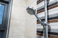 Shower head. Shower room. Plumbing close up Royalty Free Stock Photo