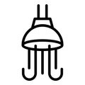 Shower head washroom icon, outline style