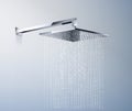 Shower Head With Water Realistic Concept