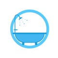 Shower icon. Bathroom symbol.