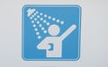 Shower Symbol at a Public Beach